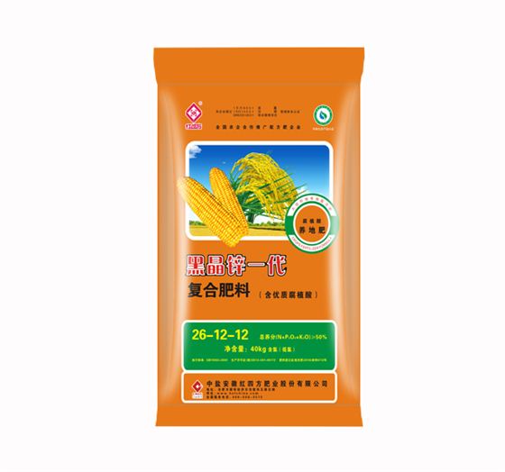 東北紅四方黑晶鋅一代50%（26-12-12）含腐植酸，養地型肥料