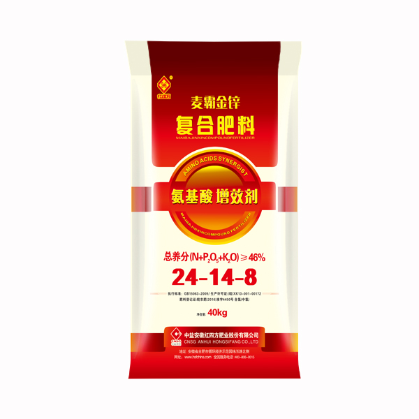 紅四方麥霸黑金鋅小麥專(zhuān)用肥46%（24-14-8）